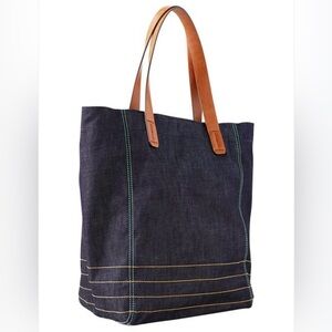 GAP Contrast-stitch Denim Tote
